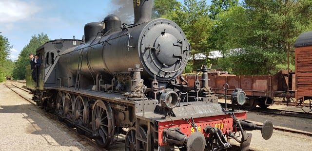 Steam train Osterlen-museum railway